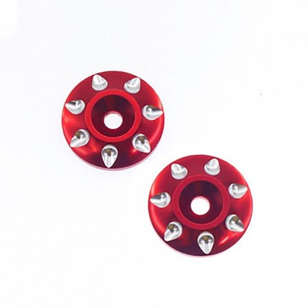 2stk Bakvingepakning Rc Car Hale Spacer RØD