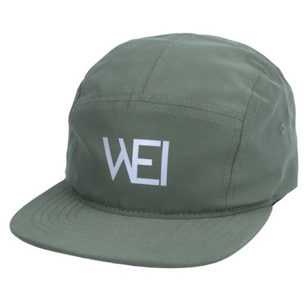 Wei - Grön 5panel Keps - Woah Flat Olive/Reflective 5-Panel @ Hatstore