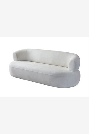 Hanah Home - 3-seters sofa Roma - Hvit - 3-seters sofaer - Fra Homeroom