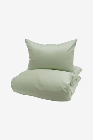 Borås Cotton - Pussilakanasetti Cloud - Vihreä - Pussilakanasetit - 230X220 - - Homeroom