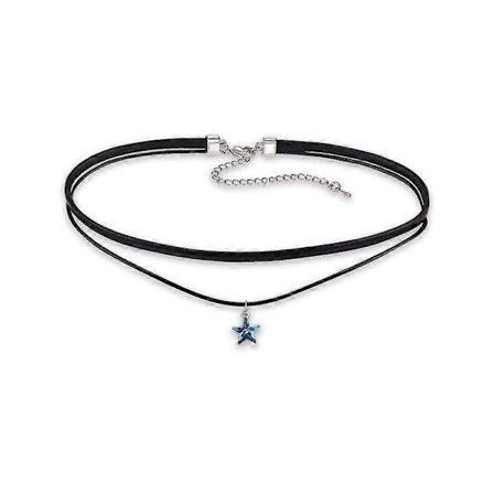 Krystall halskjede dame krage halsbånd kragebeinskjede smykke halskjede dame choker