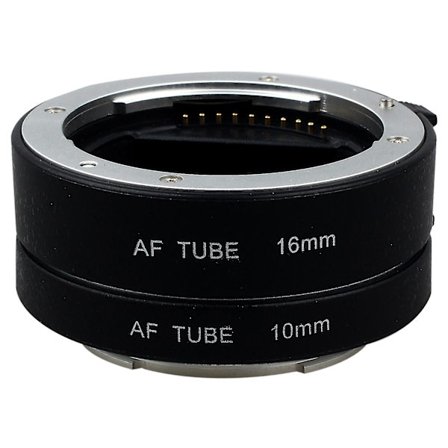 Svart Af Autofokus Makro Forlengelsesrørsett 10mm&16mm For Sony Nex