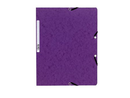 Exacompta Gummibandsmapp utan klaff A4 lila - Lyreco - Kontorsmaterial - Mappar och plastfickor - Gummibandsmappar 3-klaff - Kartong