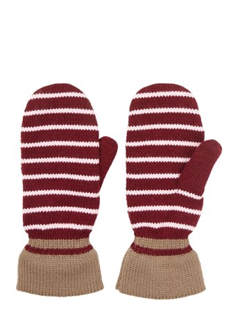 Becksöndergaard | Thin Striped Emerald Mittens | S/M