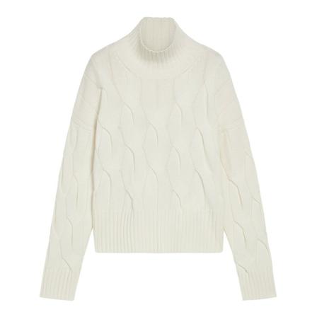 Max Mara, Turtlenecks Biały, Kobieta, Rozmiar: S