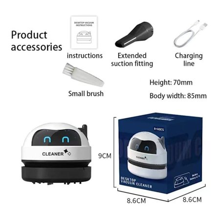 Diamond Quicker Picker Bord Dammsugare SVART