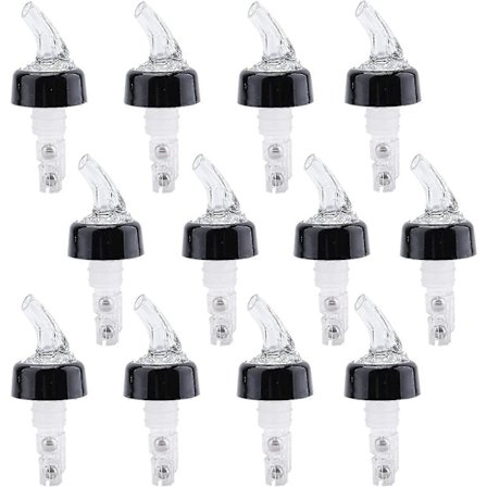 12-pack Automatisk Mätande Flaskhällare, 30 ml Barhällare som Inte Läcker, Snabb Shot Spirit Mätare Hällare Drycker Vin Cocktail Dispenser H