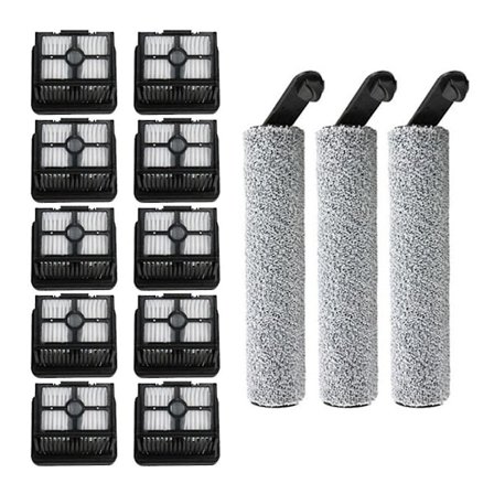 For Dreame H12 Pro/H12 Plus/H12 Core Blød Rullebørste Reservedele Vådt Tørt Støvsuger Rulle Hepa Filter Tilbehør