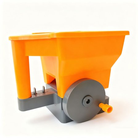 Ett Hånds Betjent Frøspreder Ergonomisk Grep Slitesterke ABS Materialer For Hagearbeid & Jordbruk Justerbar Dosering Grønn