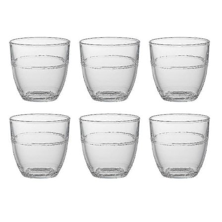 Duralex Gigogne juomalasisetti, 6 kpl, 22 cl