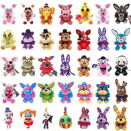 Freddys 18 cm Plyslegetøj - Kawaii FNAF Kosedyr til Børn, Fødselsdagsgave eller Black Friday-tilbud