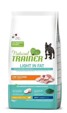 Natural Trainer Light In Fat Crocchette Tacchino Per Cani Adulti