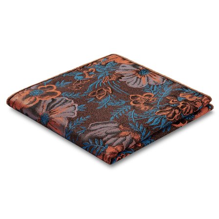 Dianthus | Pochette de costume Flower Orange brûlé pour hommes - Pochettes de costume à motifs - pour Hommes - Trendhim