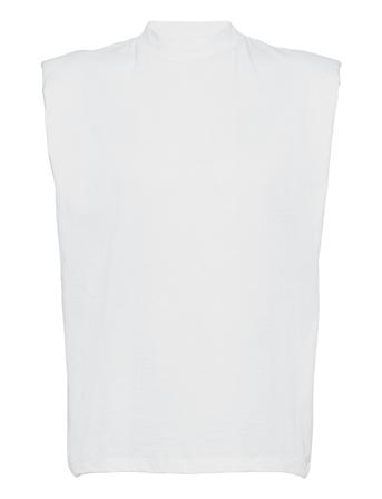 Slfleanne Sl Padded Tee White Selected Femme