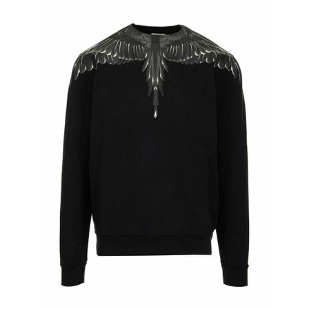 Marcelo Burlon Men& Cmba009C99Fle0011010 Other Materials Sweatshirt Sort, Herre Sweatshirts