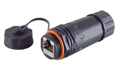 MicroConnect RJ45 coupler, CAT 6a, IP68,