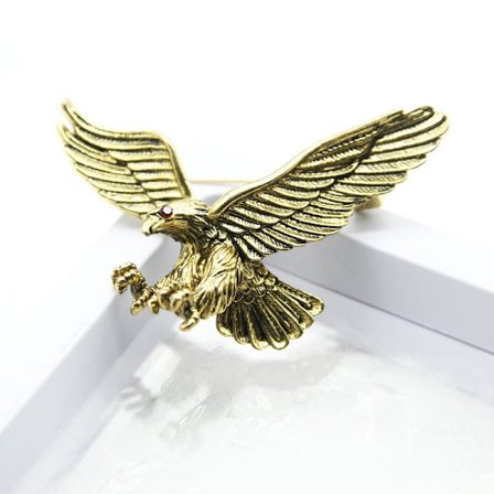 Mote menn Vintage Eagle Pin Brosjer Dekor Corsage Badge