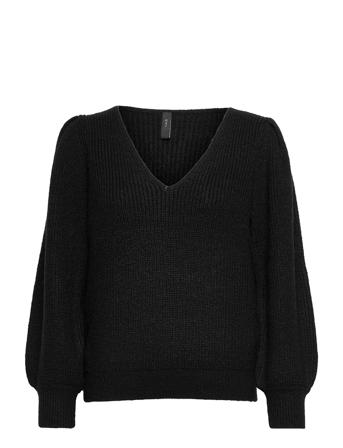 Yasveneda 7/8 Knit Pullover Pullover Svart YAS
