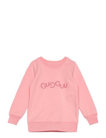 Logo Sweatshirt Tops Sweat-shirts & Hoodies Sweat-shirts Pink Gugguu