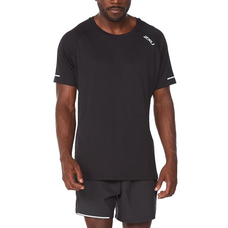 2XU Men's Aero Tee Men Short sleeved fitness sweater Black L