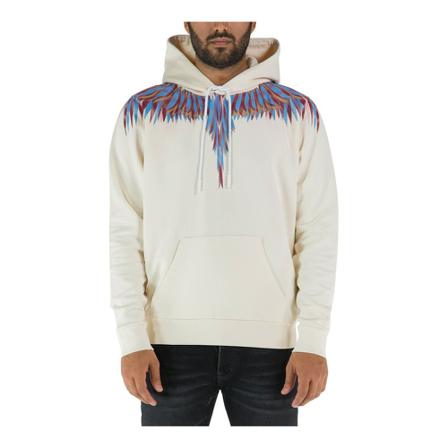 Marcelo Burlon Hoodies Hvid, Herre