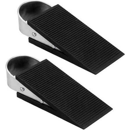 Halkfria dörrstopp i gummi, kompatibla för kontor och hem (2-pack)