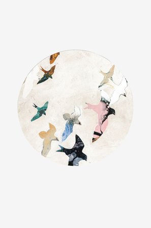 Malerifabrikken - Taulu Abstract Birds 2 - Monivärinen - Taulut - - Homeroom