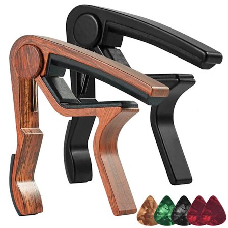 2 sett med folke-/elektrisk gitar stemmeklips i aluminiumlegering woo