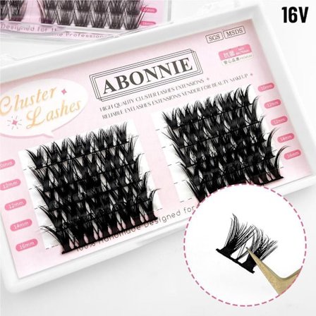 Mordely Individuella fransar Mjuka Tjocka