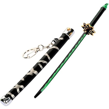 Demon Slayer -miekka Mini Katana Avaimenperä Anime Hahmo Tanjiro Miehille Kimetsu No Yaiba Zenitsu Avaimenperä Cosplay Ripustus