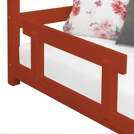 Barriere til børneseng TRUSTY rød tegl