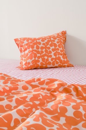 Jotex - Putetrekk 50x60 Cm Økologisk Fersken/oransje - KNOTA - Kjøp Putevar hos Jotex