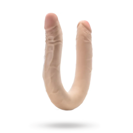 Posable Double Dong Beige 42 cm - Blush