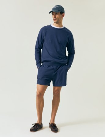 Lexington Clothing Sun Faded Sweat Shorts - Blue - M