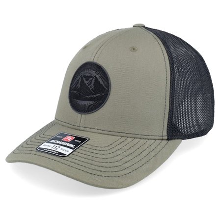 Wild Spirit - Green trucker Czapka Z Daszkiem - Mountain And Eagle Black Patch Loden/Black Trucker @ Hatstore