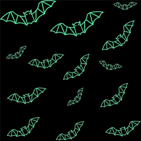 12 stk. Halloween Selvlysende Flagermus Vægklistermærker Aftagelige PVC Dekaler til Halloween Aften Indretning Hjem Vinduesdekoration