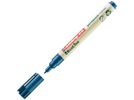 edding Permanent märkpenna, 25 EcoLine, kulspets, 1 mm linjebredd, blå - Lyreco - Kontorsmaterial - Pennor - Märkpennor - Rund spets