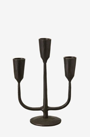 Wikholm Form - Lysestage x 3 Priya - Sort - Lysestager & lanterner - Fra Homeroom