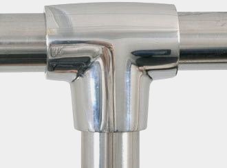 T-stycke Ø22mm - 90 grader RF stål