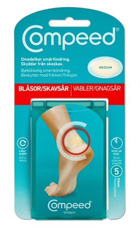 Compeed gnagsårplaster medium 5 stk