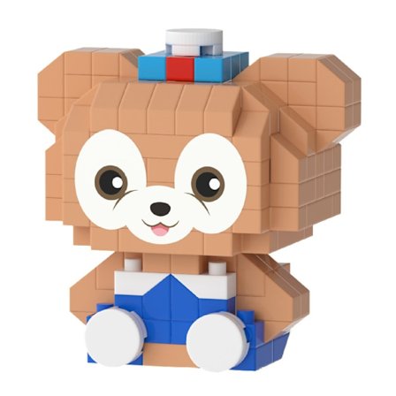 Mikropartikel pedagogiska monteringsbyggstenar dockserie leksak prydnader byggstenar leksaksmodell montering