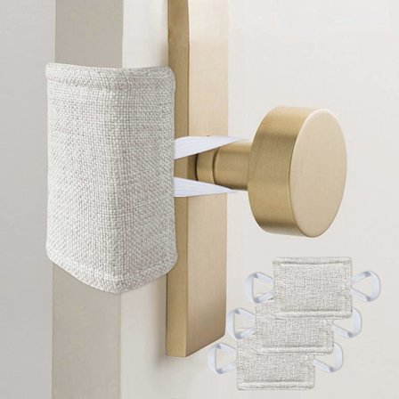 Dörrdämpare Tyst Dörrstängare Kudde, Vadderat Dörrlås Skydd för Barnkammare, Bebis, Lättsovare