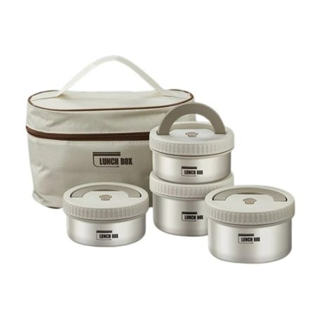 Frokost kasse bærbar isoleret frokost beholder sæt rustfrit stål frokost beholder