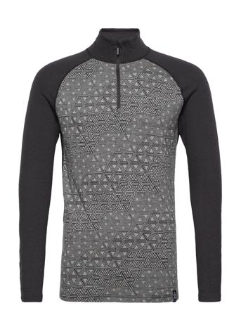 Geo Merino Wool Halfzip Base Layer Tops Multi/mønstret Bula*Betinget Tilbud