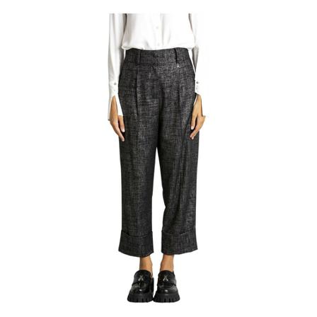 Patrizia Pepe, Trousers Zwart, Dames, Maat:S