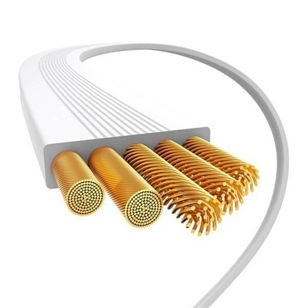 Baseus USB-C till USB-C 100W laddningskabel (vit) Bayern Edition