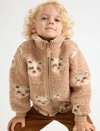 Lindex Pile Jacket - Beige - 122