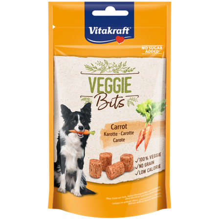 Vitakraft - Veggie Bits Gulrot 40 g - Hund - Hundegodbiter & tyggebein - Naturlige godbiter for hund - ZOO.no