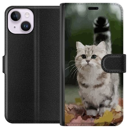 Yhteensopiva Lompakkokotelo Apple Apple iPhone 15 Kissa