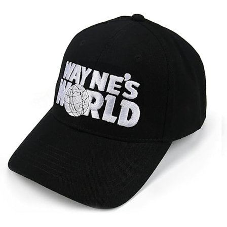 Baseball Cap, Wayne's World broderet, Unisex voksen fritidskasket